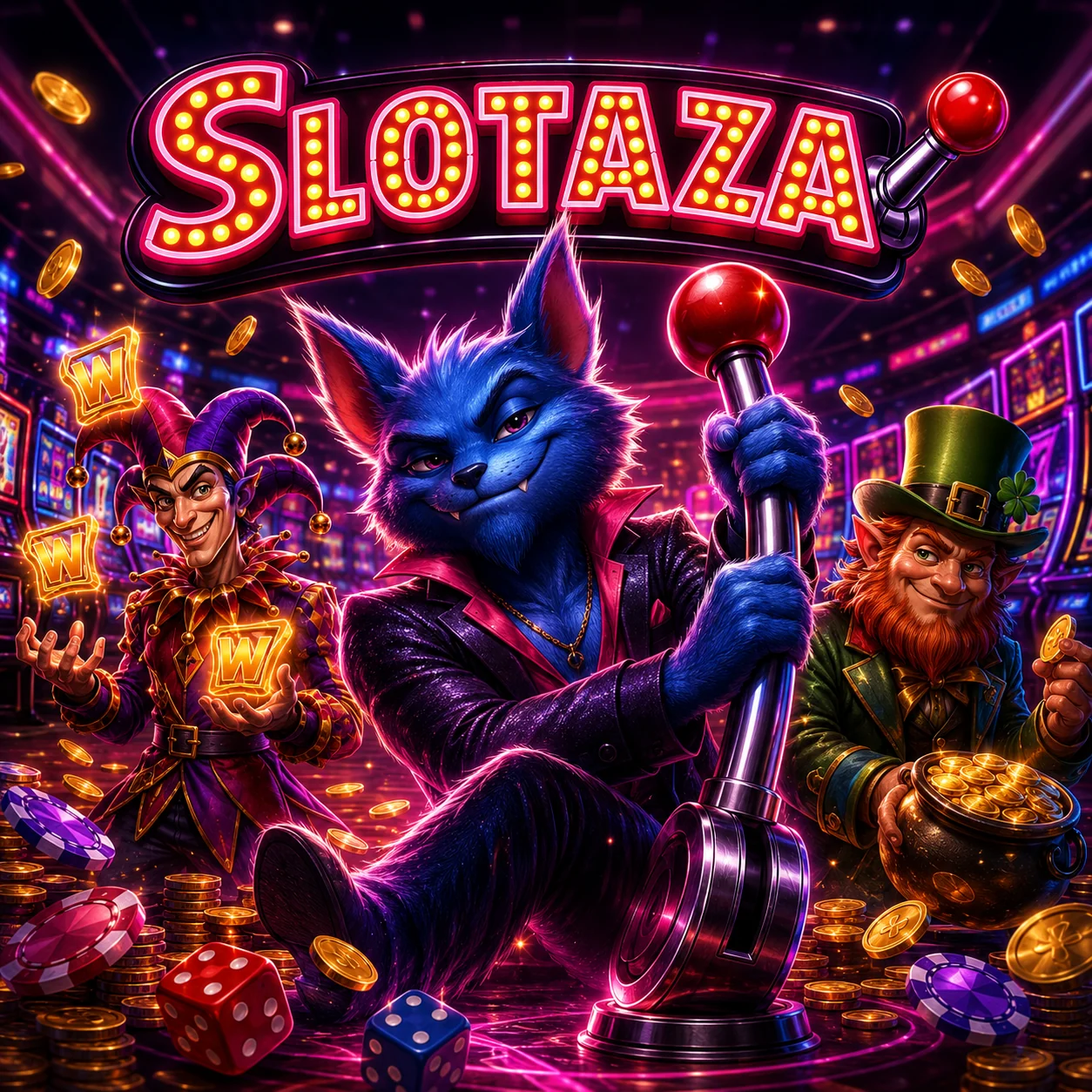 Slotaza casino — mascotte et jeux